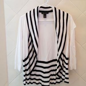 White House Black Market sweater cover up top